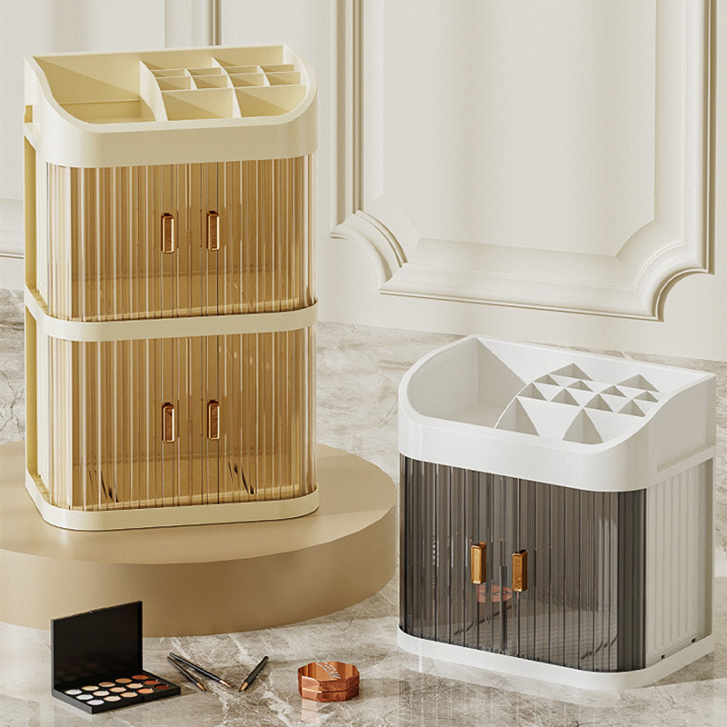 化粧品収納ボックス、デスクトップメイクアップオーガナイザー、 - High Luxury Skincare のレビューと価格